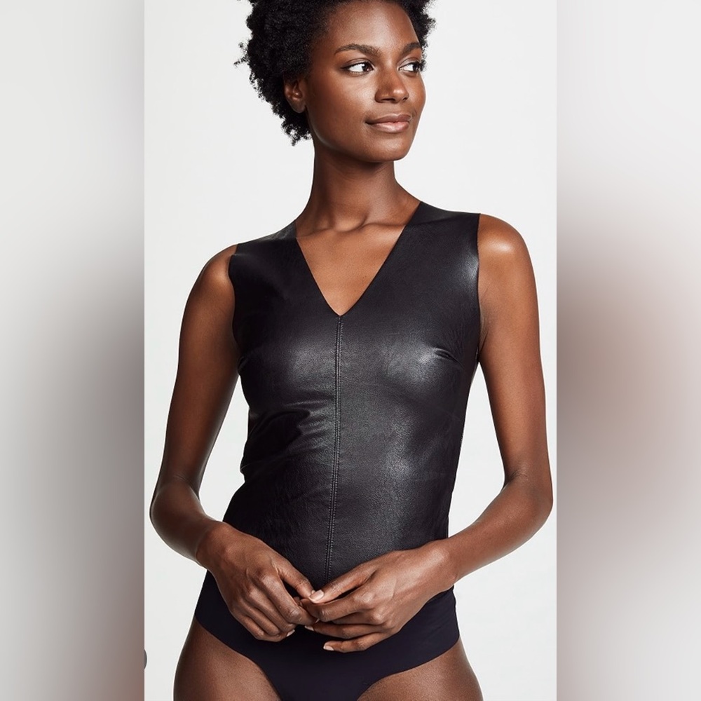 Commando Black Sleeveless Bodysuit